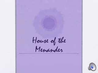 House of the Menander