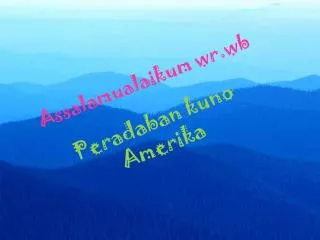 assalamualaikum wr wb