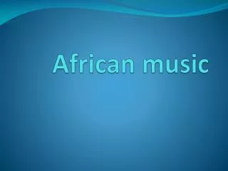 African music