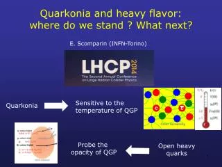 quarkonia and h eavy flavor where do we stand what next