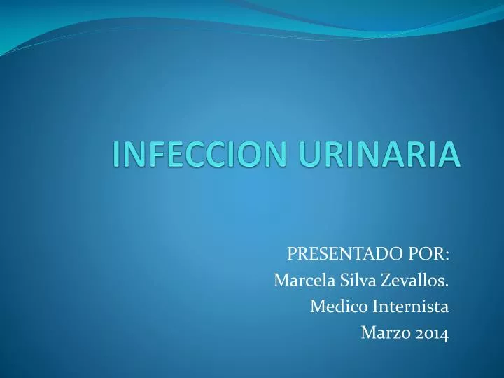 infeccion urinaria