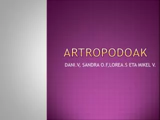 artropodoak