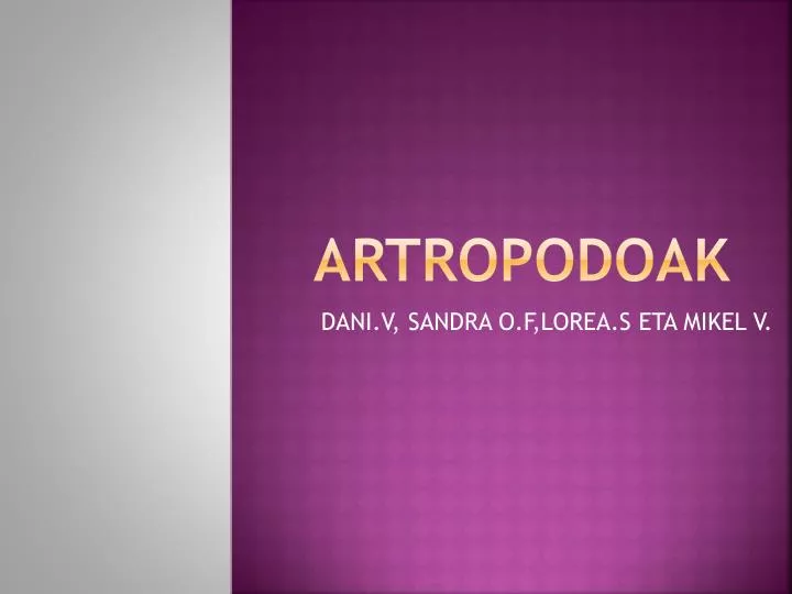 artropodoak