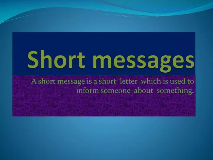 short messages
