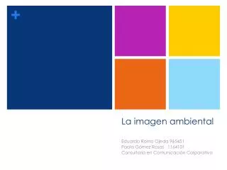 la imagen ambiental
