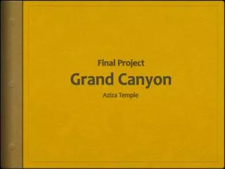 Final Project Grand Canyon