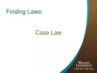 Finding Laws: