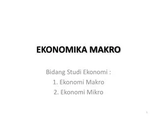 ekonomika makro