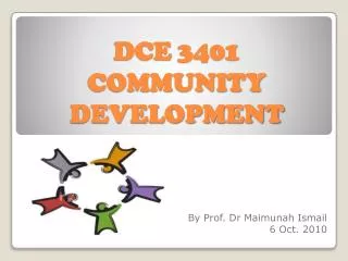 DCE 3401 COMMUNITY DEVELOPMENT