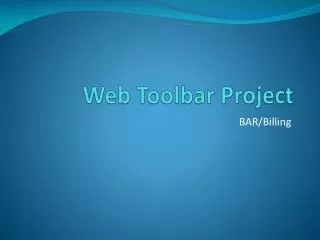 Web Toolbar Project