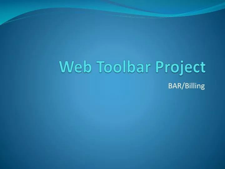 web toolbar project