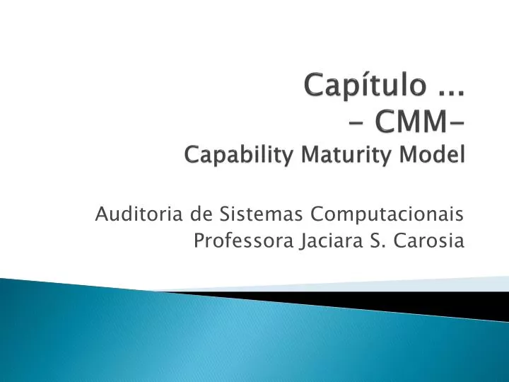 cap tulo cmm capability maturity model
