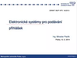 elektronick syst my pro pod v n p ihl ek