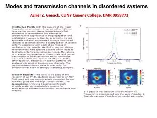 Modes and transmission channels in disordered systems