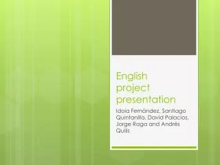 English project presentation