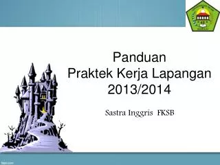 panduan praktek kerja lapangan 2013 2014