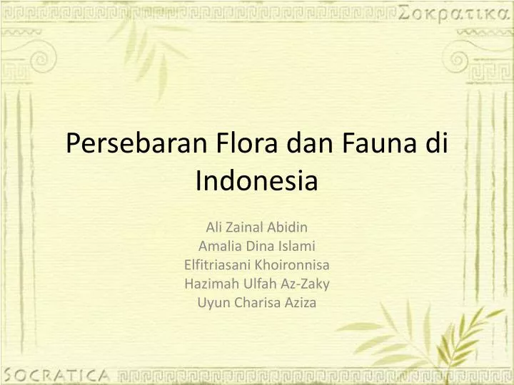 persebaran flora dan fauna di indonesia