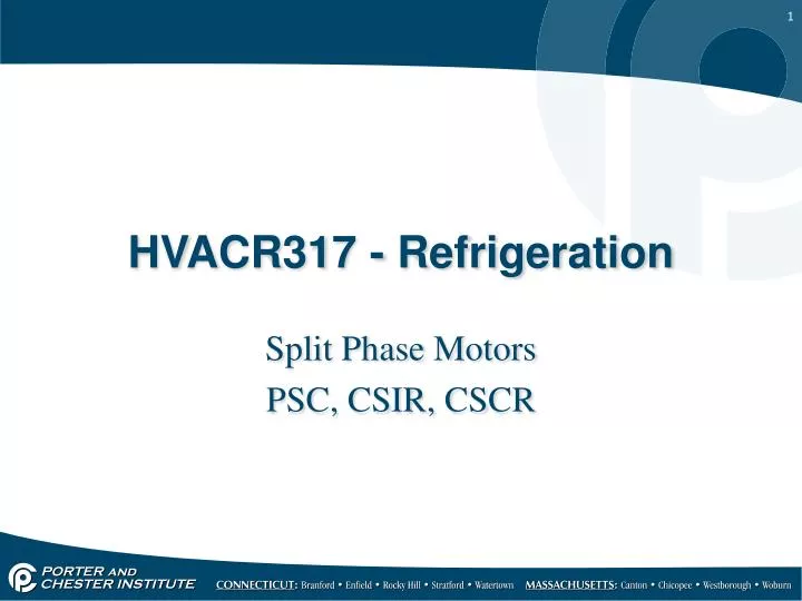 hvacr317 refrigeration