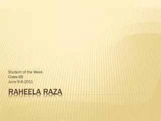 Raheela Raza