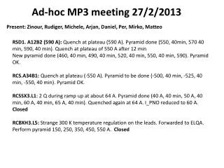 Ad-hoc MP3 meeting 27/2/2013