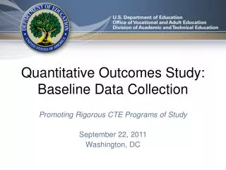 Quantitative Outcomes Study: Baseline Data Collection