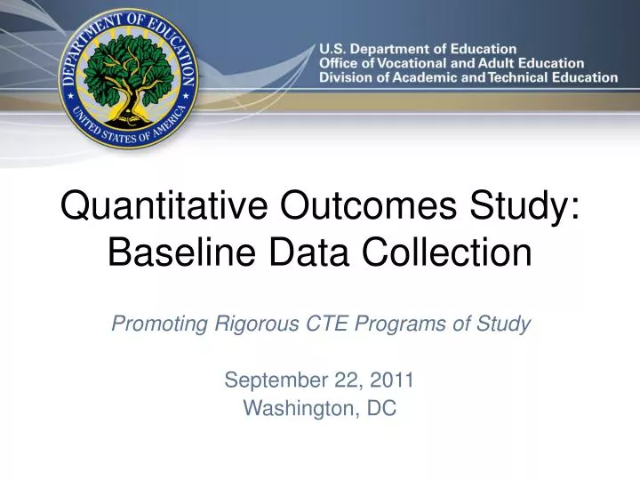 quantitative outcomes study baseline data collection