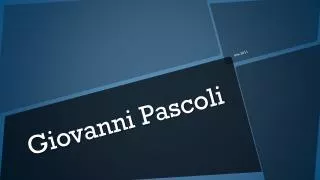 giovanni pascoli