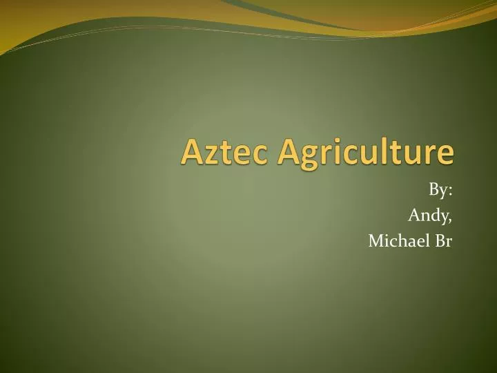 aztec agriculture
