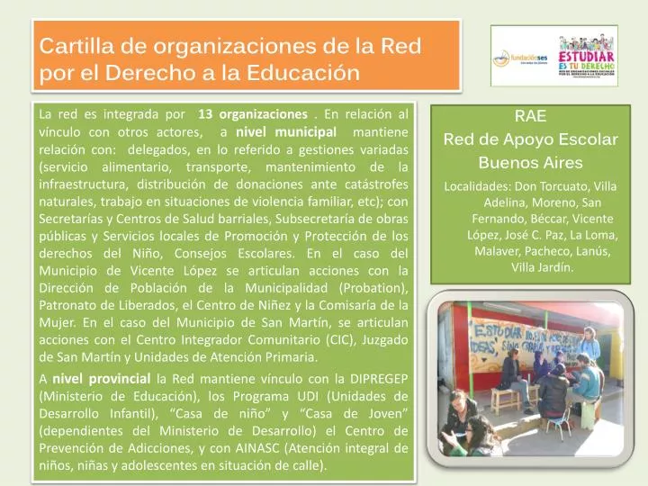 cartilla de organizaciones de la red por el derecho a la educaci n