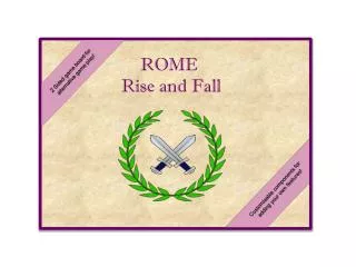 ROME Rise and Fall