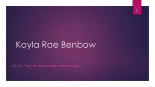 kayla rae benbow