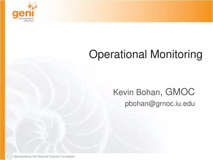 operational monitoring