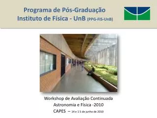 programa de p s gradua o instituto de f sica unb ppg fis unb