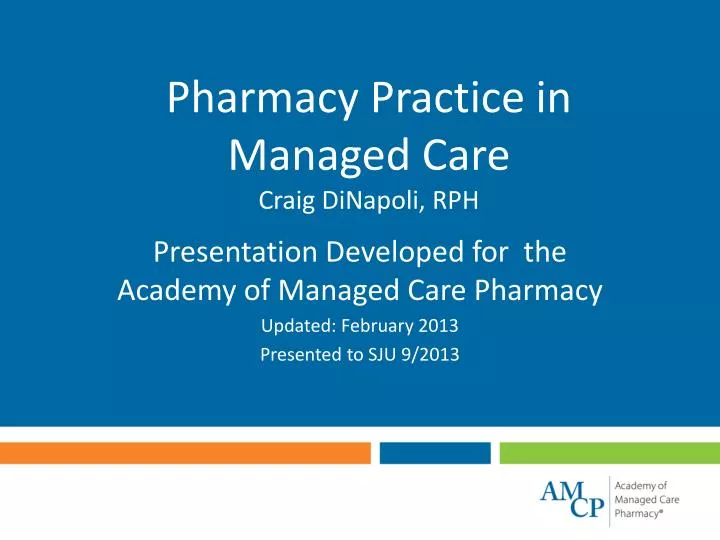 pharmacy practice in managed care craig dinapoli rph