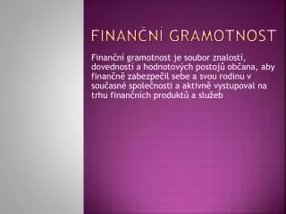 finan n gramotnost