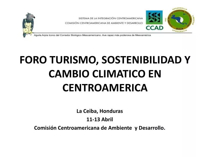 foro turismo sostenibilidad y cambio climatico en centroamerica