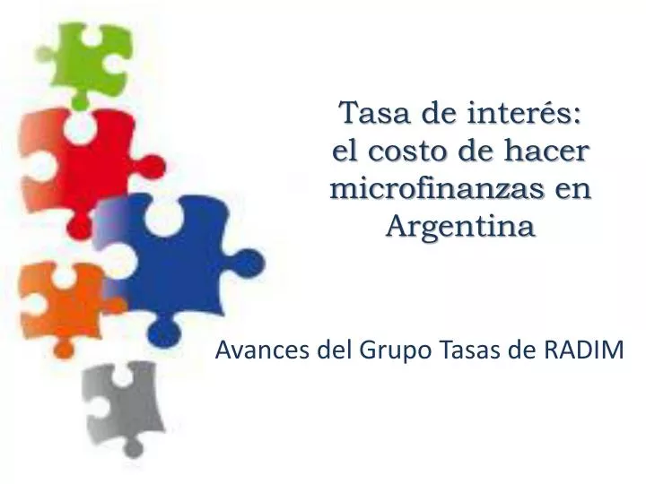 tasa de inter s el costo de hacer microfinanzas en argentina