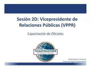 sesi n 2d vicepresidente de relaciones p blicas vppr