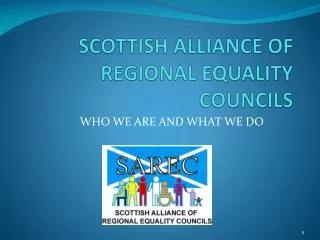 SCOTTISH ALLIANCE OF REGIONAL EQUALITY COUNCILS