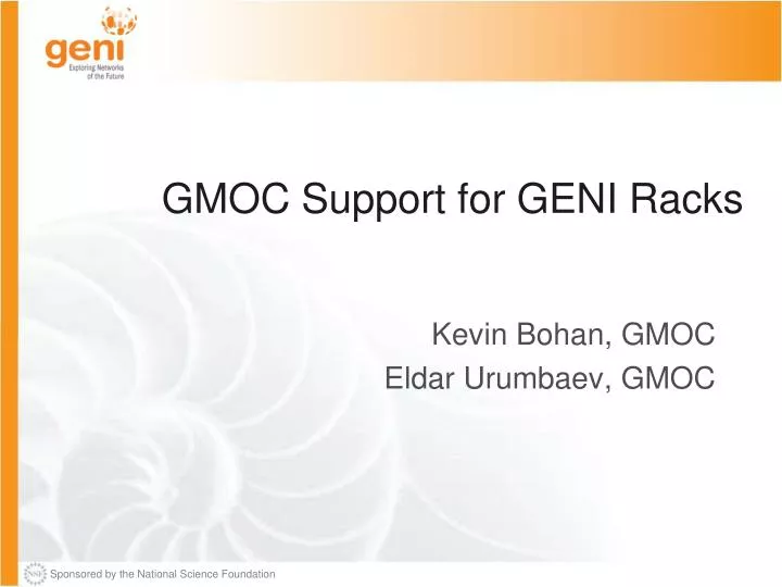 gmoc support for geni racks