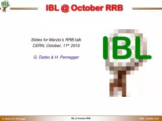 IBL @ October RRB