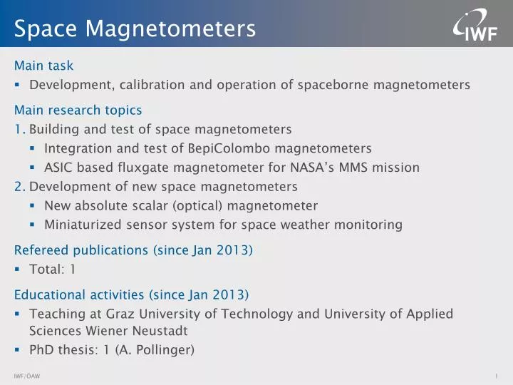 space magnetometers