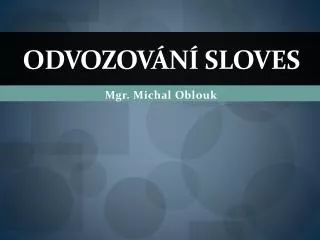 odvozov n sloves