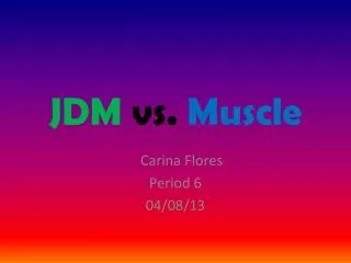JDM vs. Muscle