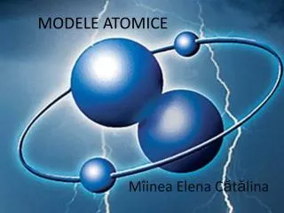 modele atomice
