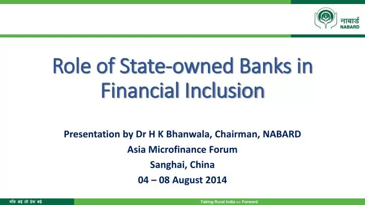 role of state owned banks in financial inclusion