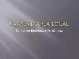 xarxes d area local