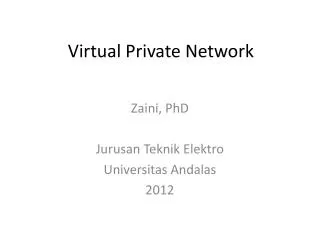 virtual private network
