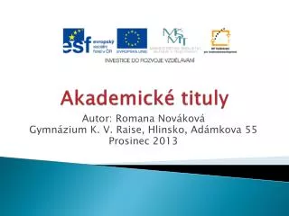 akademick tituly
