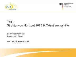 teil i struktur von horizont 2020 orientierungshilfe